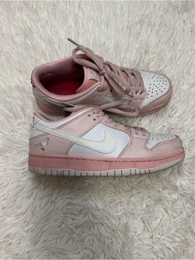 Nike Dunk Low Pink and White Women's Sneakers